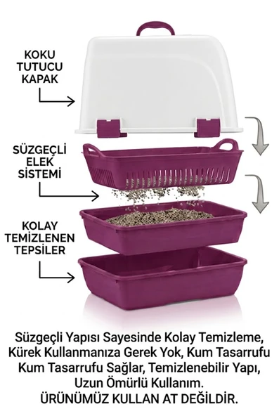 Elekli Kedi Tuvaleti Başlangıç Seti 3'lü Set - Resim 6
