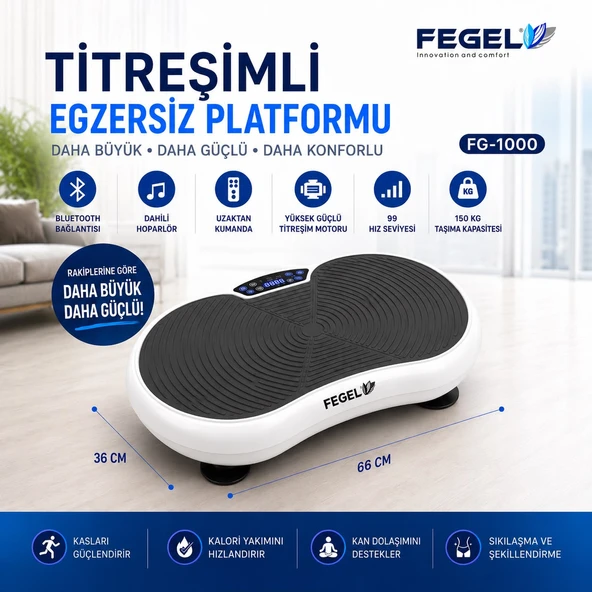 FG-1000 TİTREŞİMLİ EGZERSİZ ALETİ ürün görseli 1