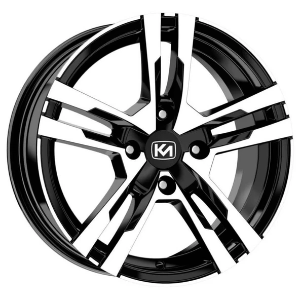 Kormetal 14 inç 4*100 ET35 Parlak Siyah Jant Takımı (J-5987) ürün görseli 1