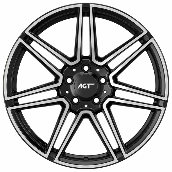 AGT Wheels 19 inç 5*112 ET40 Parlak Siyah Jant Takımı (J-6222) ürün görseli 1