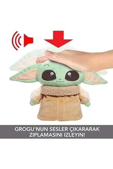 mattel HPG48 | Star Wars Jumping Grogu Feature Plush - Resim 2