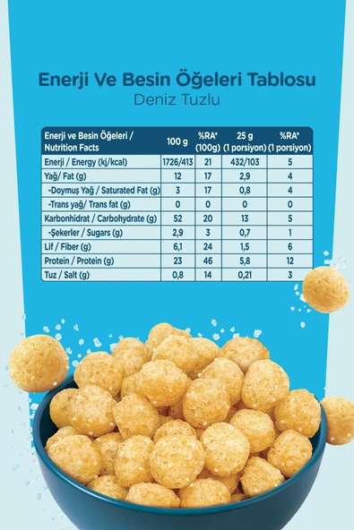 Nohut Cipsi - Deniz Tuzlu (50 g) x 6 Adet - Resim 2