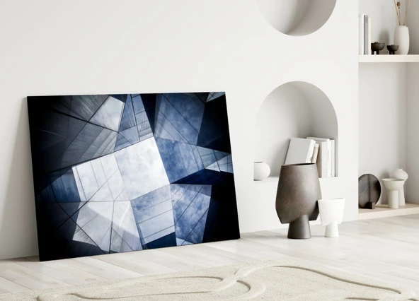 Geometrik Mimarlık Cam Tablo - Resim 3