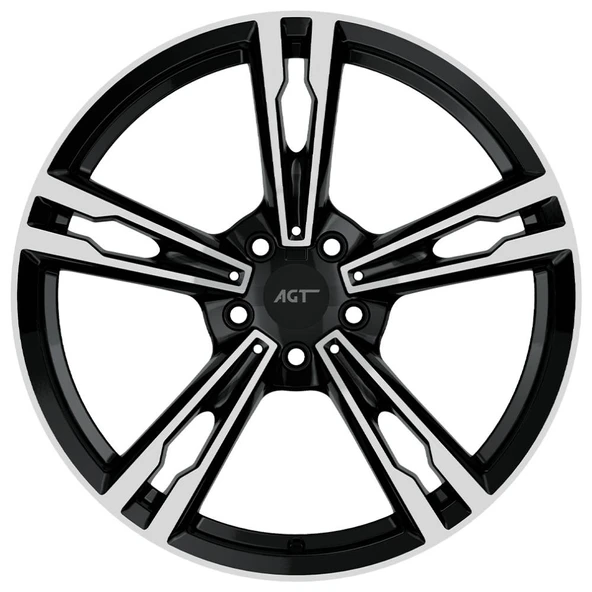 AGT Wheels 19 inç 5*112 ET33 Parlak Siyah Jant Takımı (J-6220) ürün görseli 1