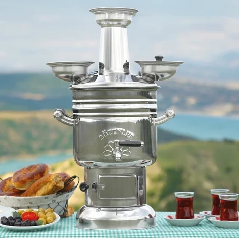 Sözenler Semaver Krom Odunlu 6 LT KS14 ürün görseli 1