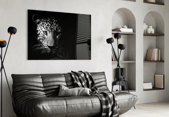 Leopar Cam Tablo - Resim 4