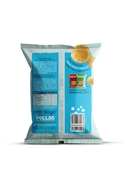 Nohut Cipsi - Deniz Tuzlu (50 g) x 6 Adet - Resim 3
