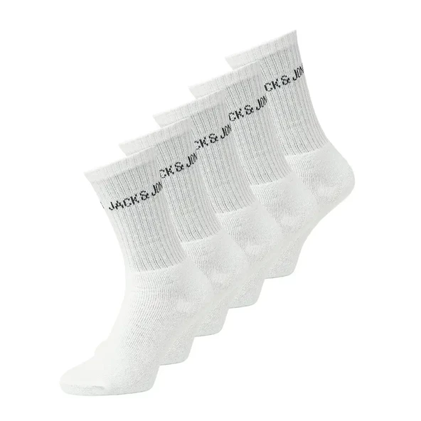 Jack & Jones 12266536 Jacregen Tennis 5 Pack Noos Çorap Beyaz ürün görseli 1