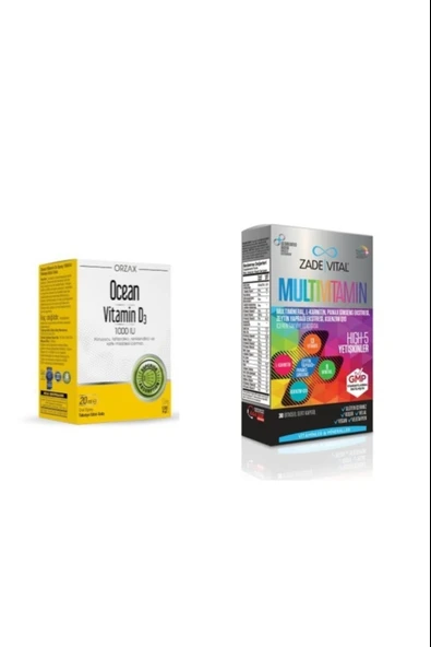 Ocean D3 1000 Iu Sprey 20 Ml+ Multivitamin 30 Kapsül ürün görseli 1