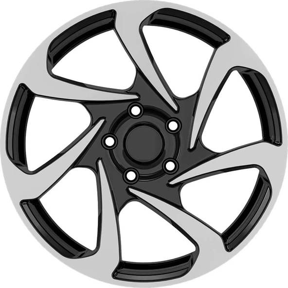AGT Wheels  inç 5*115 ET45 Parlak Siyah Jant Takımı (J-5916) ürün görseli 1