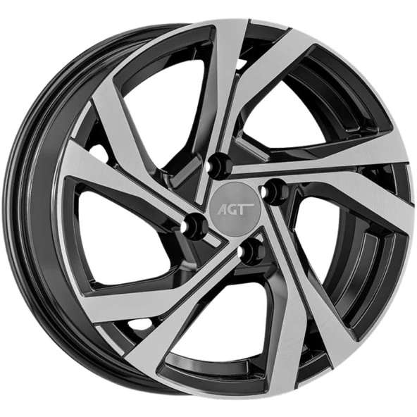 AGT Wheels 17 inç 4*100 ET35 Parlak Siyah Jant Takımı (J-6317) ürün görseli 1