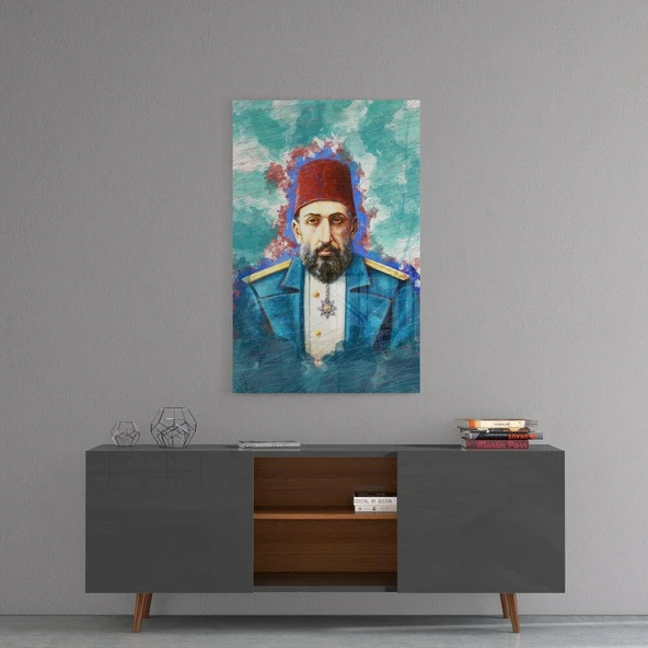 Abdülhamit Han Cam Tablo - Resim 4