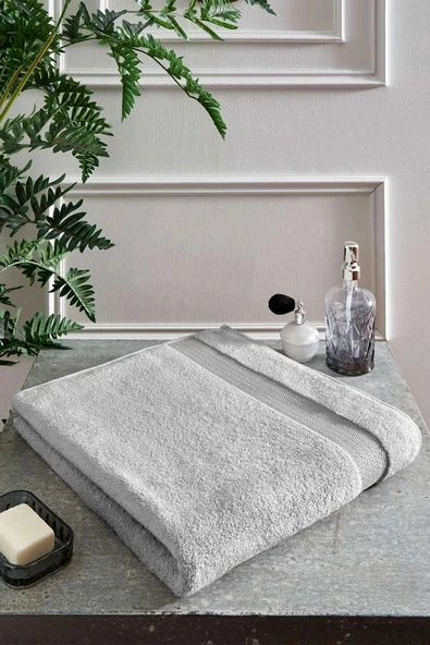 Özdilek -Woven Gri- Süper Yumuşak Büyük Boy Banyo Havlusu (90x150) ürün görseli 1