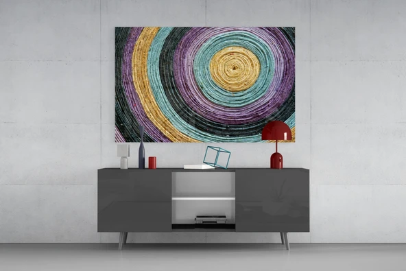 Renkli Spiral Cam Tablo - Resim 8