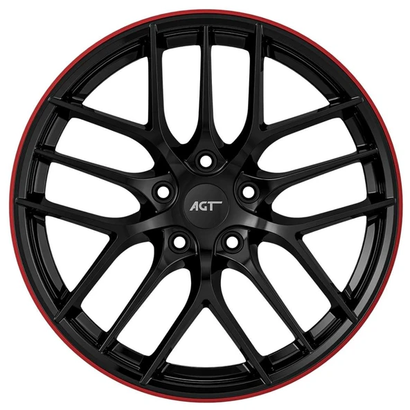AGT Wheels 18 inç 5*112 ET35 Siyah-Kırmızı Jant Takımı (J-6194) ürün görseli 1