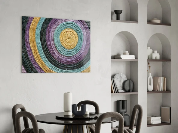 Renkli Spiral Cam Tablo - Resim 5
