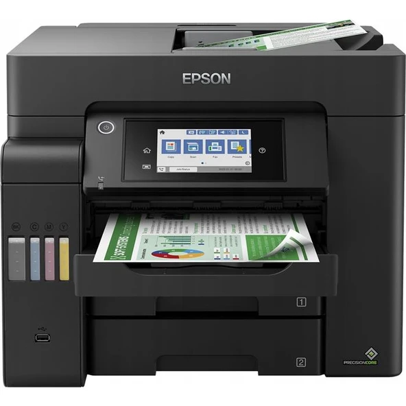 Epson EcoTank L6550 Wi-Fi + Tarayıcı + Fotokopi + Faks Renkli Çok Fonksiyonlu Tanklı Mürekkep Püskürtmeli Yazıcı ürün görseli 1