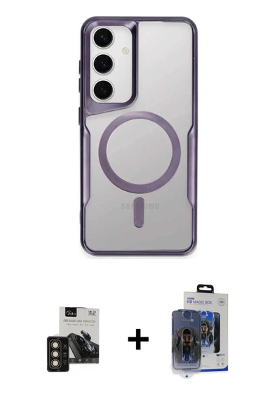 MARSİLYAN™- Galaxy S24 Kılıf Yadigar Klasik Özel Seri - Siyah Vanessa Magic Cam + PVD Metal Kamera Lens - GD ürün görseli 1