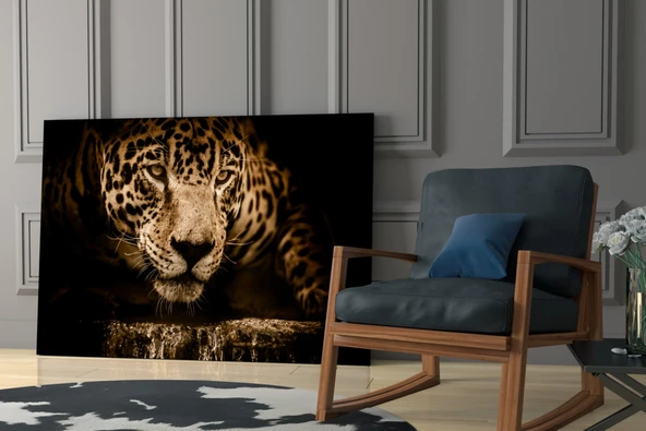 Leopar Cam Tablo - Resim 6