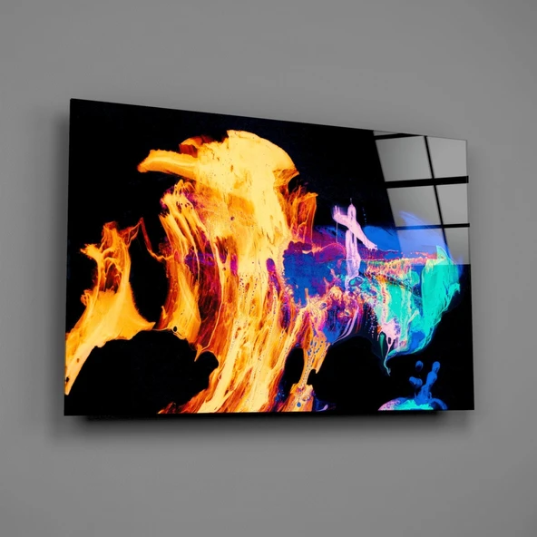 Alevler Cam Tablo - Resim 2