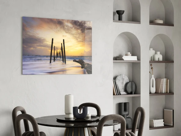 Yıkılan Rıhtım Cam Tablo - Resim 5