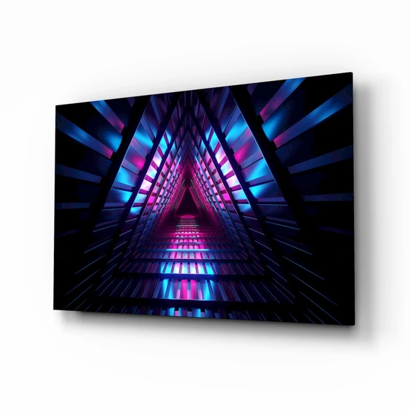 Neon Işıklar Cam Tablo ürün görseli 1