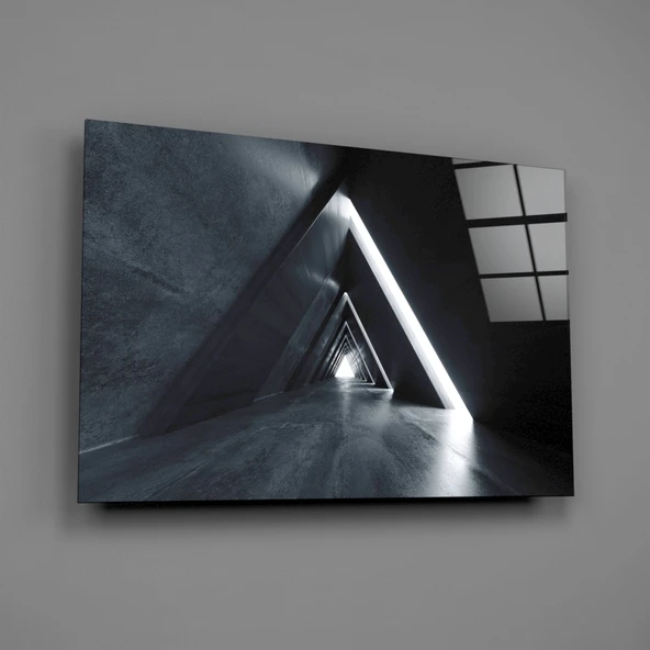 Geometrik Yapılar Cam Tablo - Resim 2