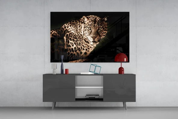 Leopar Cam Tablo - Resim 8