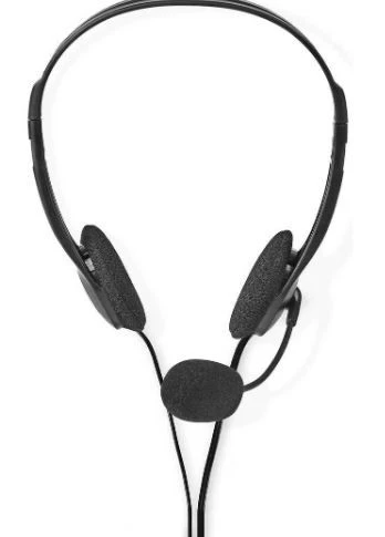 Nedis CHST100BK Stereo Kulak Üstü Bilgisayar Kulaklığı (Siyah)-AMBALAJ HASARLI SIFIR ÜRÜN ürün görseli 1