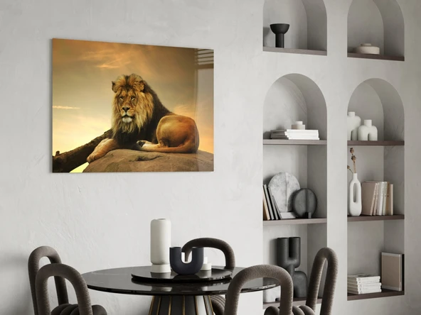Aslan Cam Tablo - Resim 5