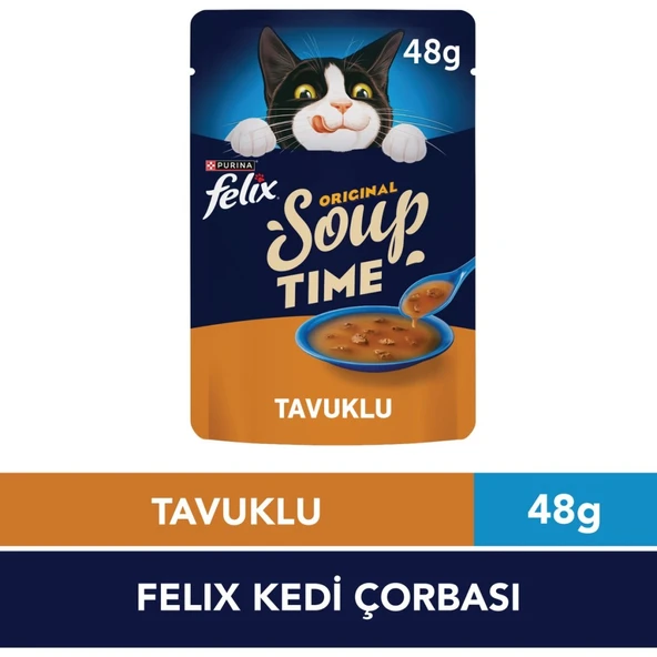 Felix Original Soup Time Tavuk Etli Kedi Çorbası 48gr ürün görseli 1