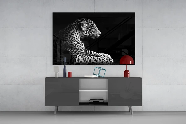 Leopar Cam Tablo - Resim 8