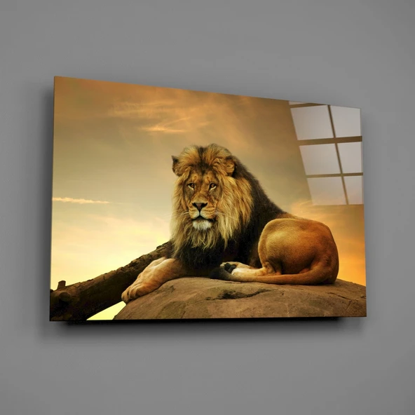 Aslan Cam Tablo - Resim 2