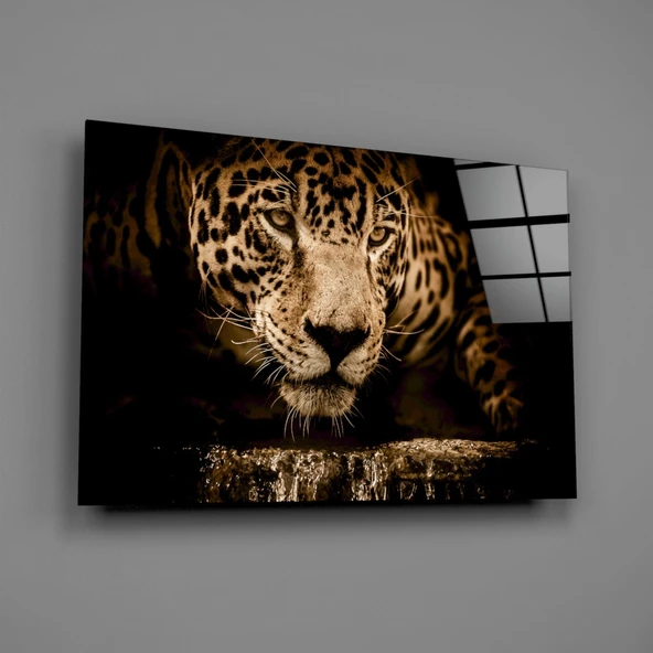 Leopar Cam Tablo - Resim 2