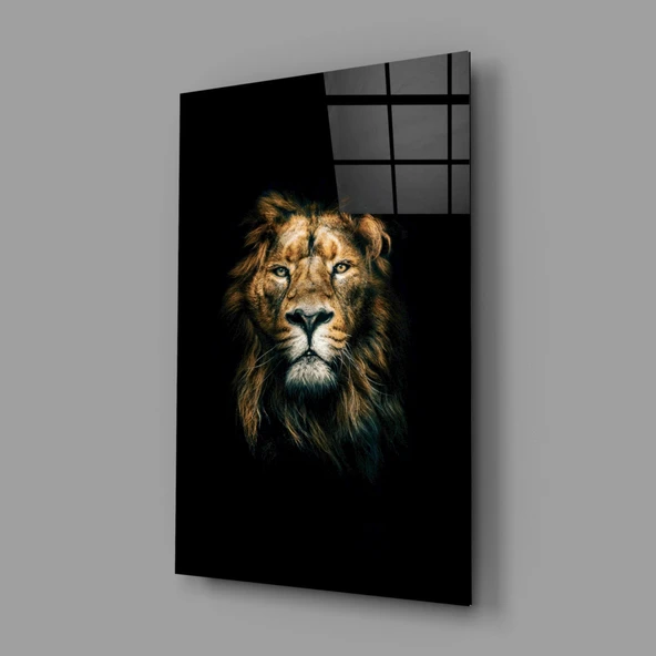 Aslan Cam Tablo - Resim 2