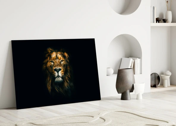 Aslan Cam Tablo - Resim 3