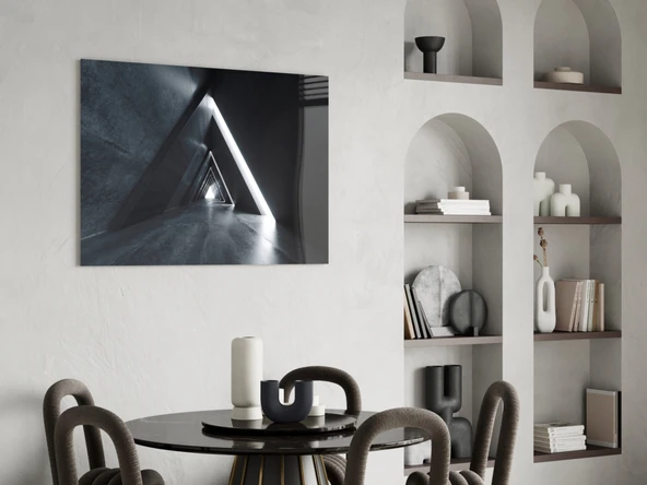 Geometrik Yapılar Cam Tablo - Resim 5