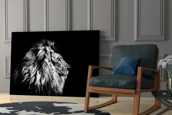 Aslan Cam Tablo - Resim 6
