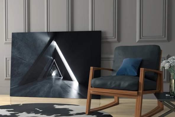 Geometrik Yapılar Cam Tablo - Resim 6