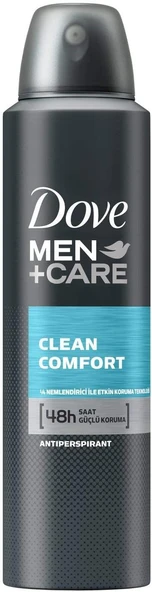 Dove Men Clean Comfort Sprey Deodorant 150 ml ürün görseli 1