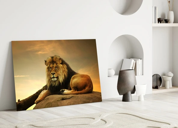 Aslan Cam Tablo - Resim 3