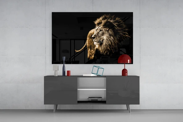 Aslan Cam Tablo - Resim 8