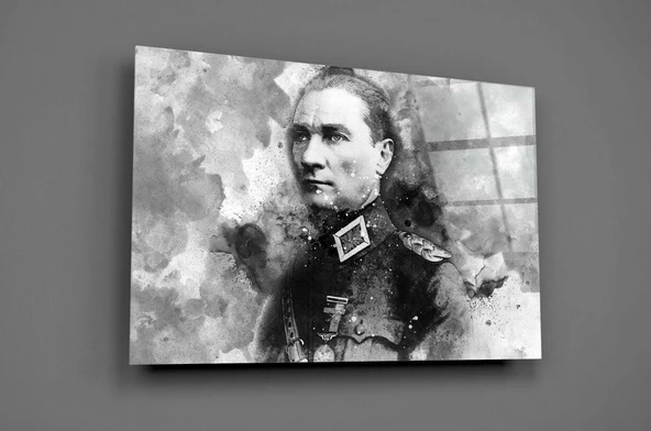 Atatürk Cam Tablo - Resim 2