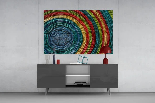 Renkli Spiral Cam Tablo - Resim 8