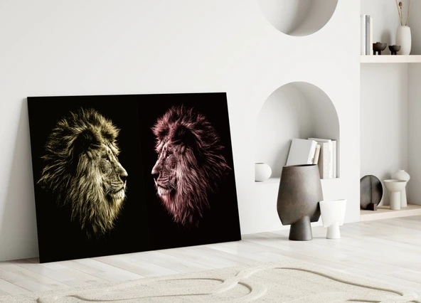 Aslan Cam Tablo - Resim 3