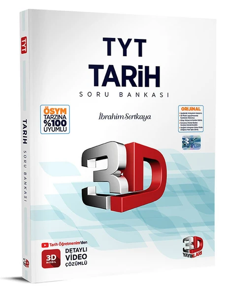 3D TYT Tarih Soru Bankası ürün görseli 1