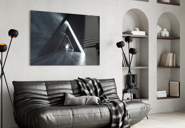 Geometrik Yapılar Cam Tablo - Resim 4