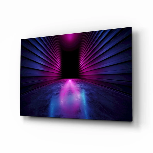 Neon Işıklar Cam Tablo ürün görseli 1