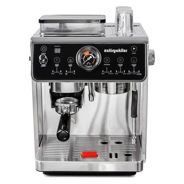 Öztiryakiler Mini Barista Espresso Kahve Makinesi Kahve Değirmenli Tek Gruplu ürün görseli 1