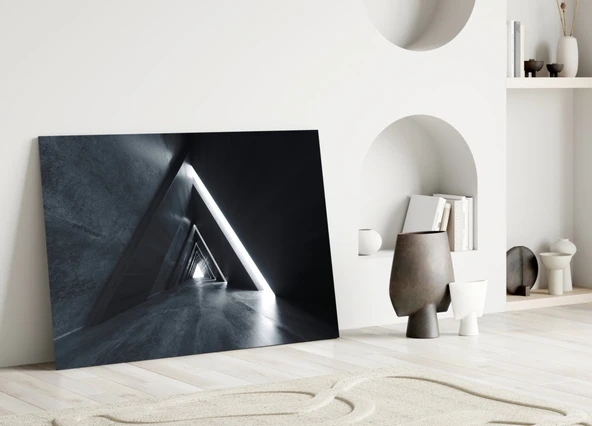 Geometrik Yapılar Cam Tablo - Resim 3